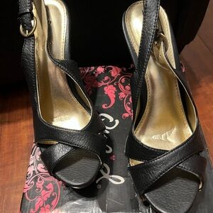 Qupid black heels size 8.5